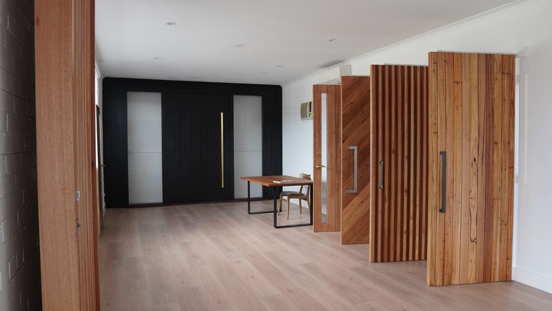 Custom doors — workshop and showroom range