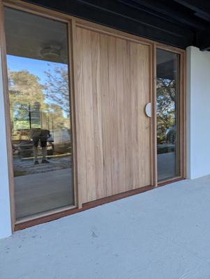Custom door · joinery detail