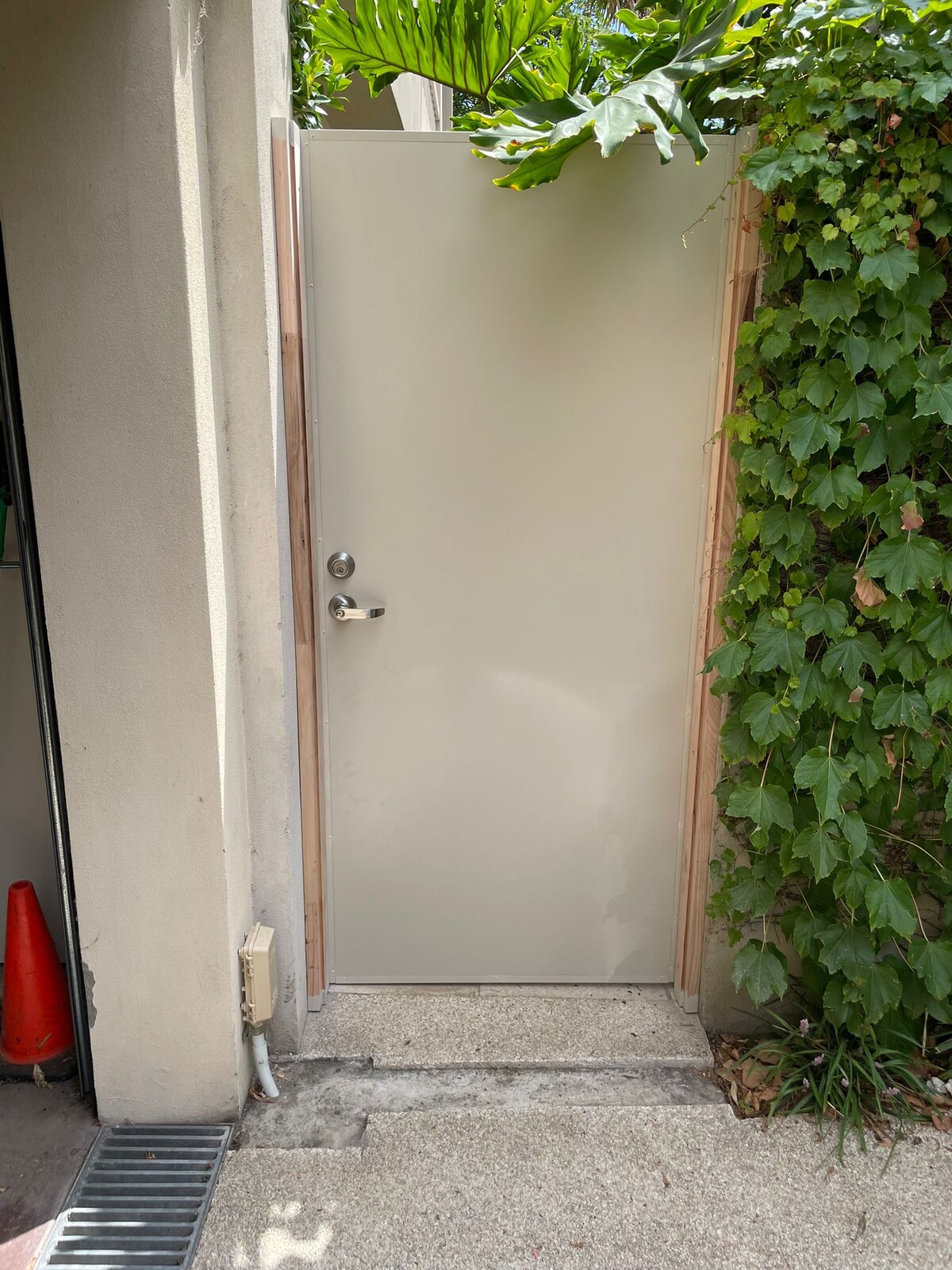 StormBloc Surf Mist external door installed at an Armadale residence