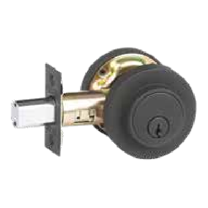 Low Profile Deadbolt Minimal rose by N2LOK, available through Bespoke Doors