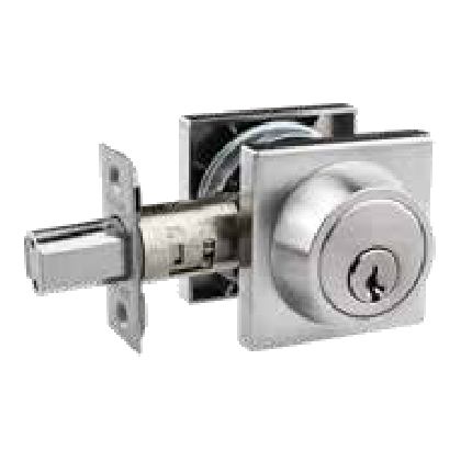 Modern Deadbolt Contemporary profile by N2LOK, available through Bespoke Doors