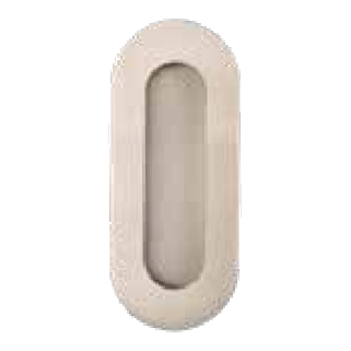 Flush Pull Oval 50 &times; 120 or 50 &times; 150mm by N2LOK, available through Bespoke Doors