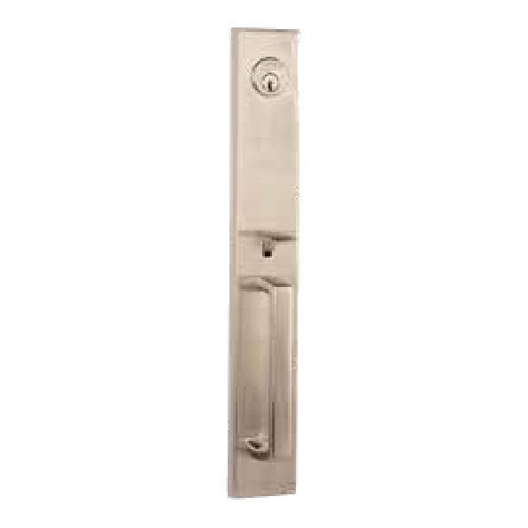 Montpellier Long modern handleset by N2LOK, available through Bespoke Doors
