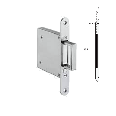 Heavy Duty Edge Pull Commercial edge pull by Zanda, available through Bespoke Doors