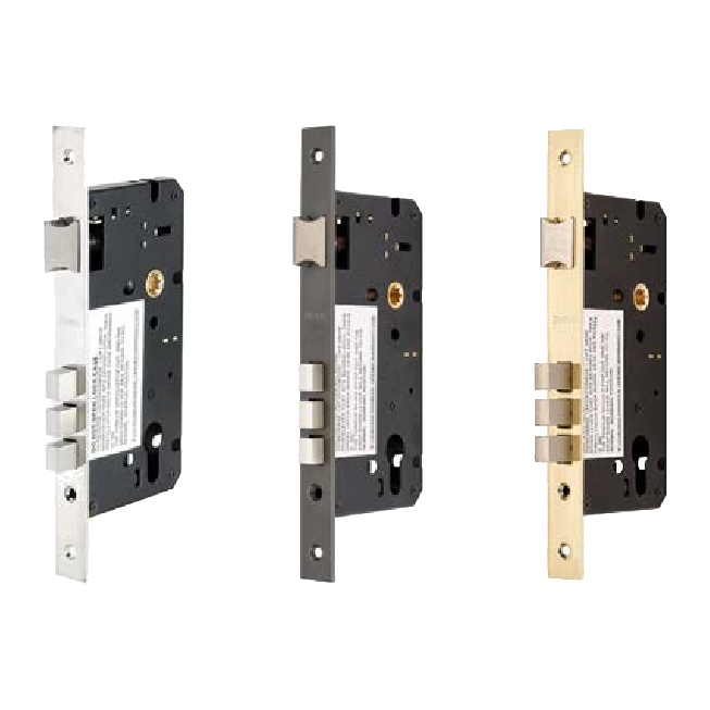 Euro Mortice Locks Standard, roller and sliding by Zanda, available through Bespoke Doors
