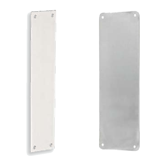 Push & Pull Plates Plates and plate sets by Zanda, available through Bespoke Doors