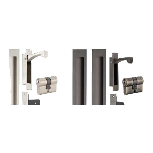 Sliding Lock Kits Verve and Duke, standard or narrow by Zanda, available through Bespoke Doors