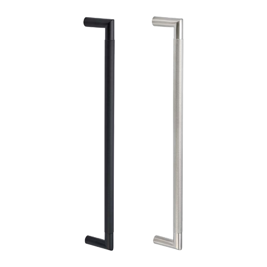 Wyatt Knurled 20mm bar by Zanda, available through Bespoke Doors